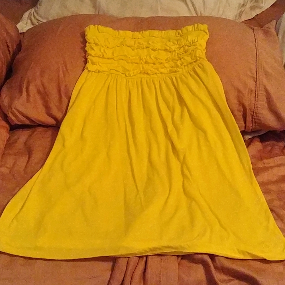 Yellow bathing suit cover